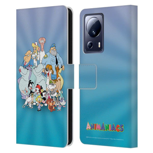 Animaniacs Graphics Group Leather Book Wallet Case Cover For Xiaomi 13 Lite 5G