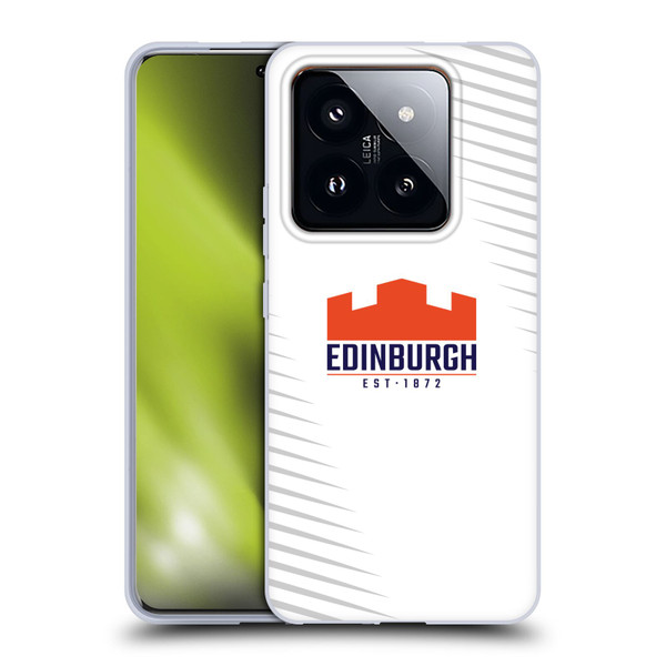 Edinburgh Rugby Graphic Art White Logo Soft Gel Case for Xiaomi 14 Pro