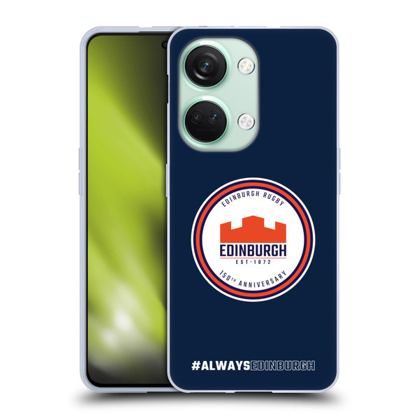 Edinburgh Rugby Graphics 150th Logo Soft Gel Case for OnePlus Nord 3 5G