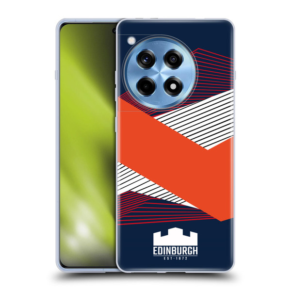 Edinburgh Rugby Graphics Shapes Soft Gel Case for OnePlus 12R