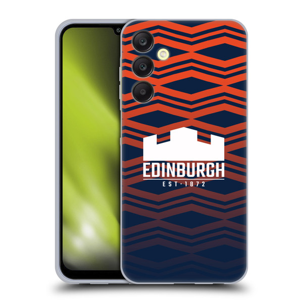 Edinburgh Rugby Graphics Pattern Gradient Soft Gel Case for Samsung Galaxy A25 5G