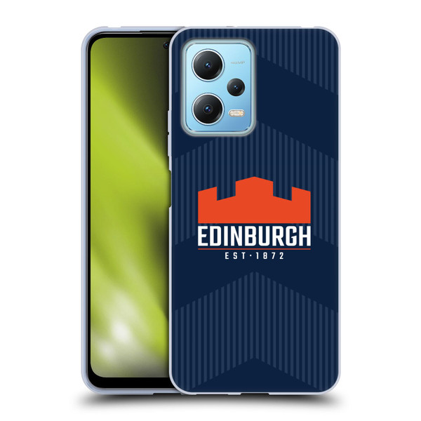 Edinburgh Rugby Graphics Lines Soft Gel Case for Xiaomi Redmi Note 12 5G