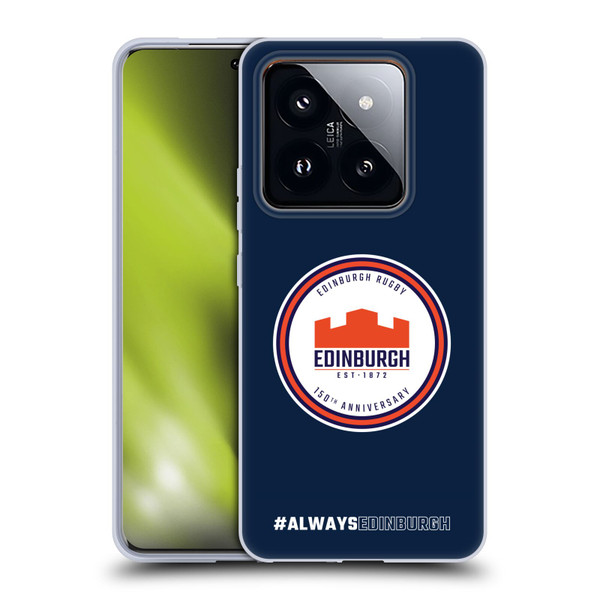 Edinburgh Rugby Graphics 150th Logo Soft Gel Case for Xiaomi 14 Pro