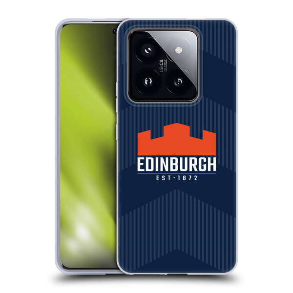 Edinburgh Rugby Graphics Lines Soft Gel Case for Xiaomi 14 Pro