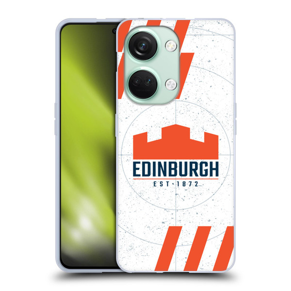 Edinburgh Rugby Logo Art White Soft Gel Case for OnePlus Nord 3 5G