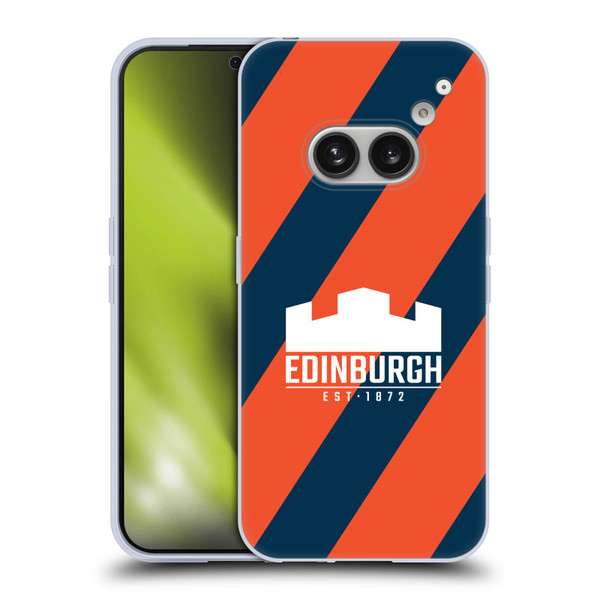 Edinburgh Rugby Logo Art Diagonal Stripes Soft Gel Case for Nothing Phone (2a)