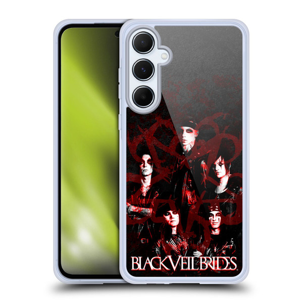 Black Veil Brides Band Members Group Soft Gel Case for Samsung Galaxy A55 5G