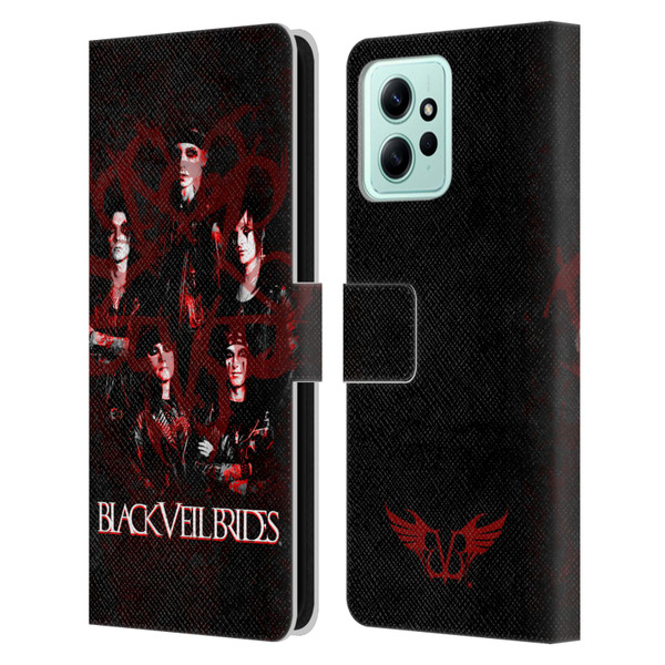 Black Veil Brides Band Members Group Leather Book Wallet Case Cover For Xiaomi Redmi 12