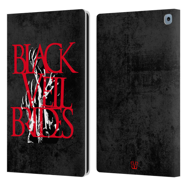 Black Veil Brides Band Art Zombie Hands Leather Book Wallet Case Cover For Amazon Fire HD 10 / Plus 2021