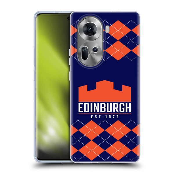 Edinburgh Rugby Logo 2 Argyle Soft Gel Case for OPPO Reno11
