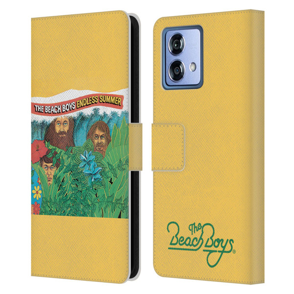 The Beach Boys Album Cover Art Endless Summer Leather Book Wallet Case Cover For Motorola Moto G84 5G