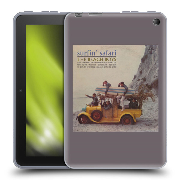 The Beach Boys Album Cover Art Surfin Safari Soft Gel Case for Amazon Fire 7 2022