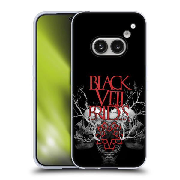 Black Veil Brides Band Art Skull Branches Soft Gel Case for Nothing Phone (2a)