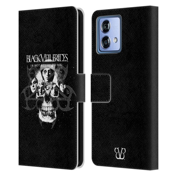 Black Veil Brides Band Art Skull Faces Leather Book Wallet Case Cover For Motorola Moto G84 5G