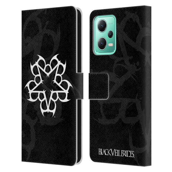 Black Veil Brides Band Art Logo Leather Book Wallet Case Cover For Xiaomi Redmi Note 12 5G