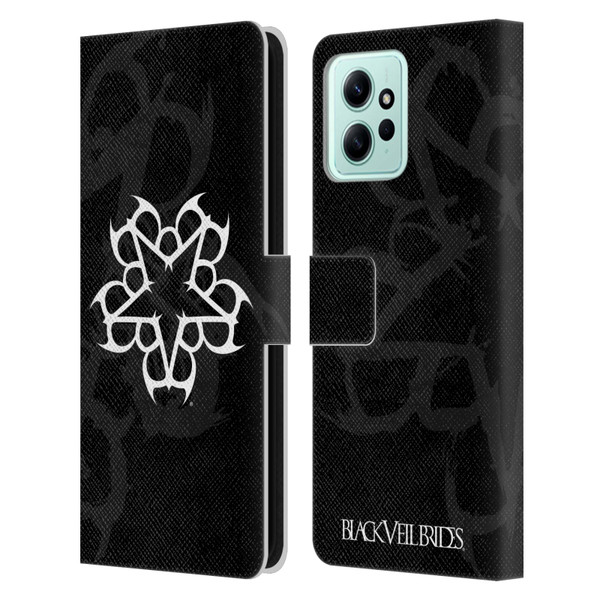 Black Veil Brides Band Art Logo Leather Book Wallet Case Cover For Xiaomi Redmi 12