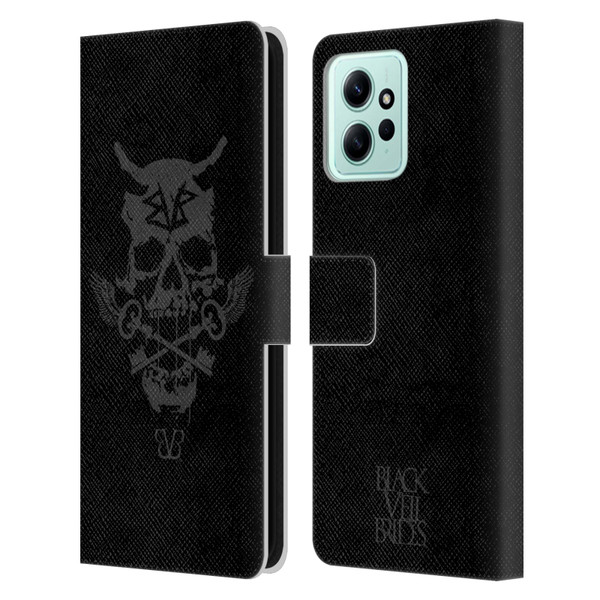 Black Veil Brides Band Art Skull Keys Leather Book Wallet Case Cover For Xiaomi Redmi 12