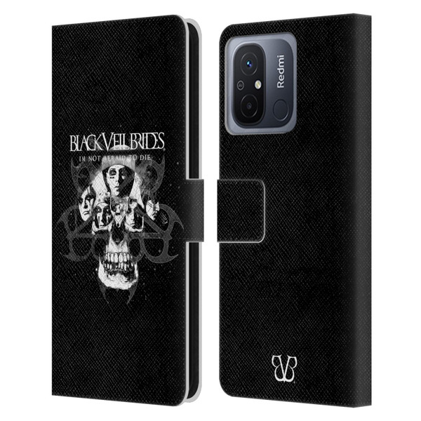Black Veil Brides Band Art Skull Faces Leather Book Wallet Case Cover For Xiaomi Redmi 12C