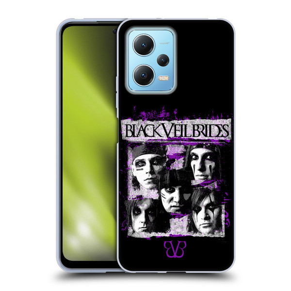 Black Veil Brides Band Art Grunge Faces Soft Gel Case for Xiaomi Redmi Note 12 5G