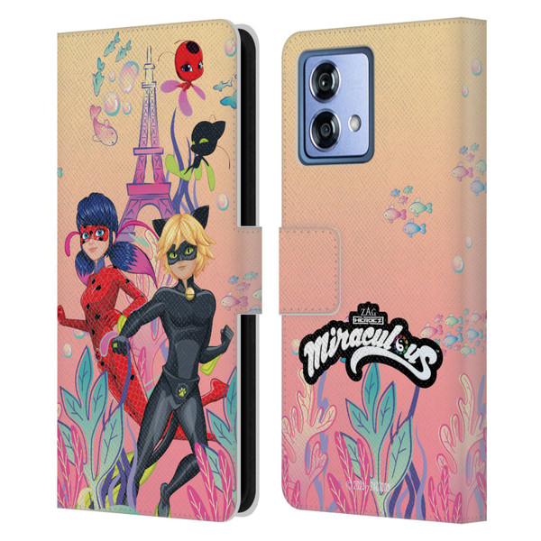 Miraculous Tales of Ladybug & Cat Noir Aqua Ladybug Aqua Power Leather Book Wallet Case Cover For Motorola Moto G84 5G