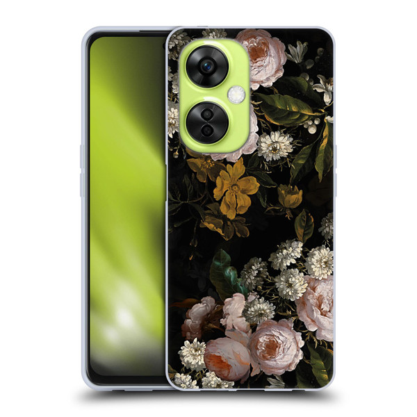 UtArt Antique Flowers Roses And Baby's Breath Soft Gel Case for OnePlus Nord CE 3 Lite 5G