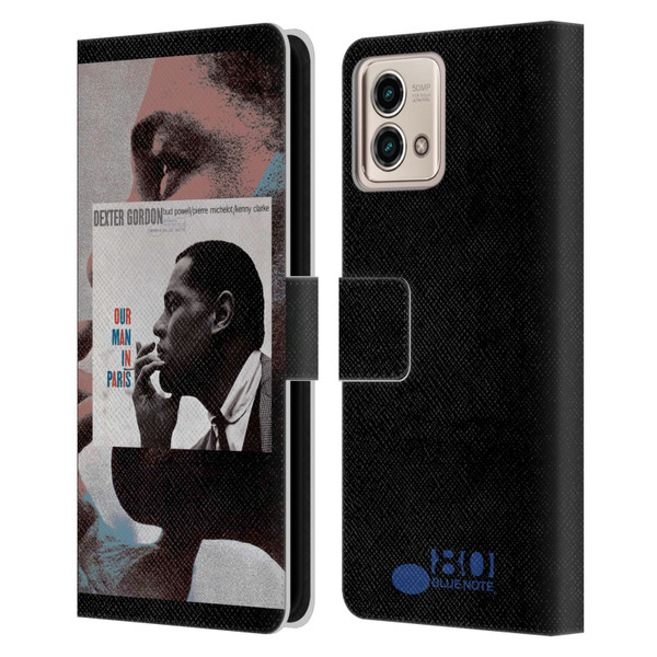 Blue Note Records Albums Dexter Gordon Our Man In Paris Leather Book Wallet Case Cover For Motorola Moto G Stylus 5G 2023