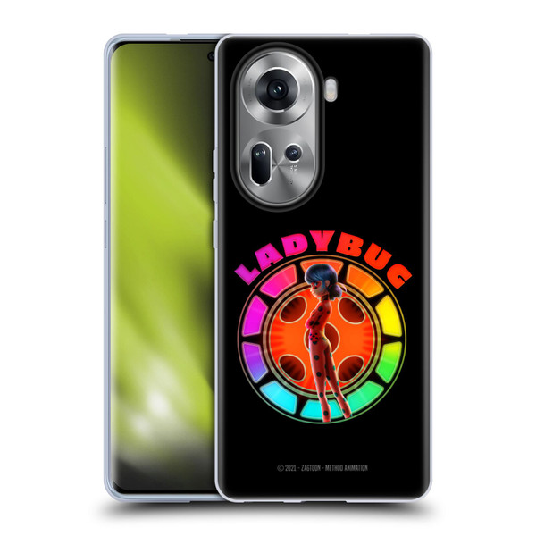 Miraculous Tales of Ladybug & Cat Noir Graphics Rainbow Soft Gel Case for OPPO Reno11