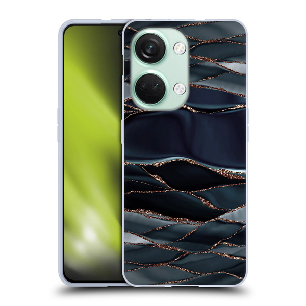 UtArt Dark Night Marble Waves Soft Gel Case for OnePlus Nord 3 5G