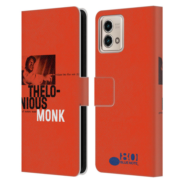 Blue Note Records Albums 2 Thelonious Monk Leather Book Wallet Case Cover For Motorola Moto G Stylus 5G 2023