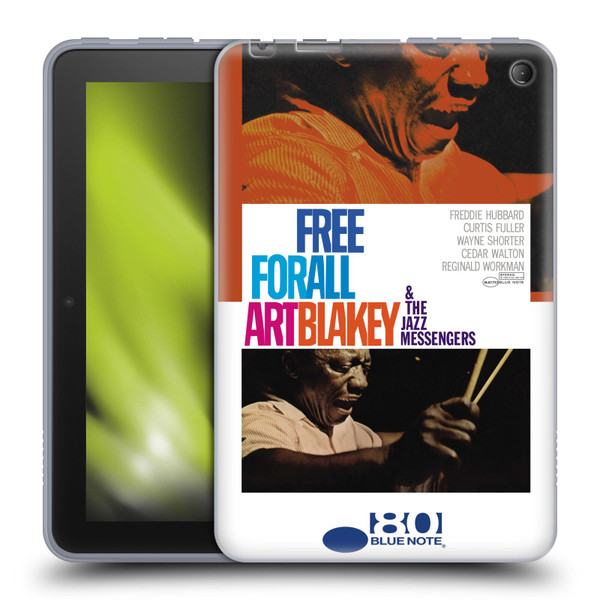 Blue Note Records Albums Art Blakey Free For All Soft Gel Case for Amazon Fire 7 2022