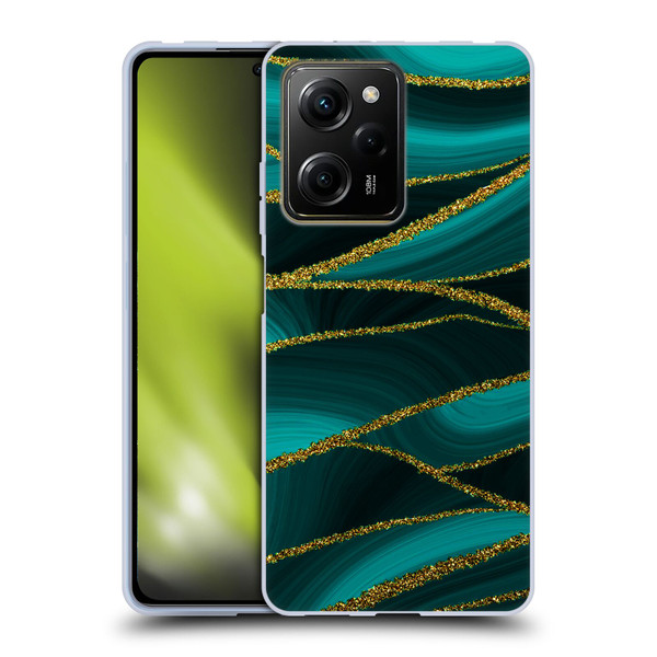 UtArt Malachite Emerald Turquoise Shimmers Soft Gel Case for Xiaomi Redmi Note 12 Pro 5G