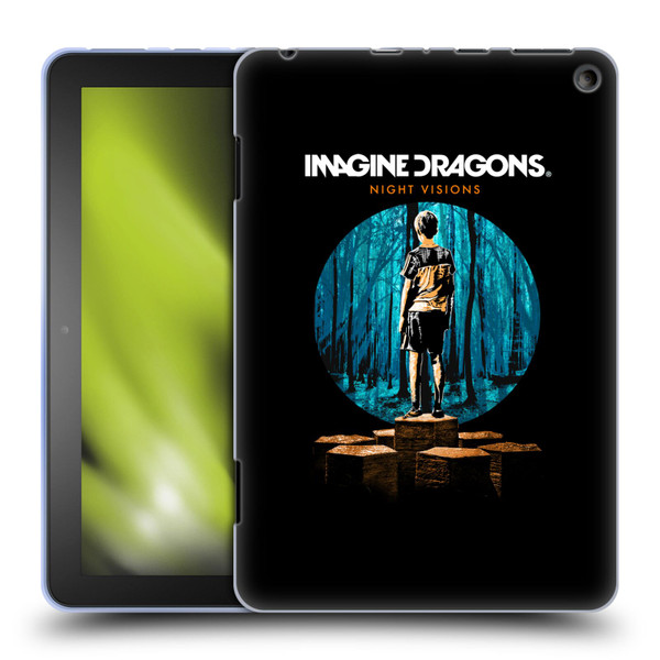 Imagine Dragons Key Art Night Visions Painted Soft Gel Case for Amazon Fire HD 8/Fire HD 8 Plus 2020