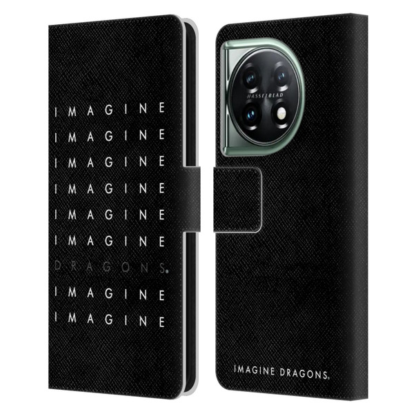 Imagine Dragons Key Art Logo Repeat Leather Book Wallet Case Cover For OnePlus 11 5G
