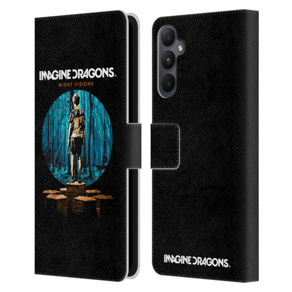 Imagine Dragons Key Art Night Visions Painted Leather Book Wallet Case Cover For Samsung Galaxy A05s