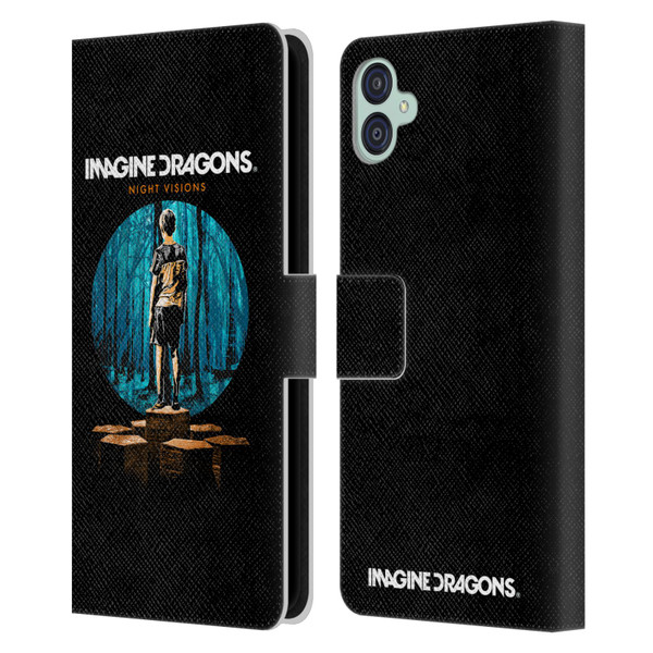 Imagine Dragons Key Art Night Visions Painted Leather Book Wallet Case Cover For Samsung Galaxy M04 5G / A04e