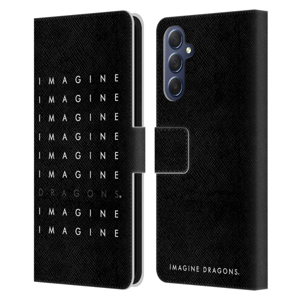 Imagine Dragons Key Art Logo Repeat Leather Book Wallet Case Cover For Samsung Galaxy M54 5G