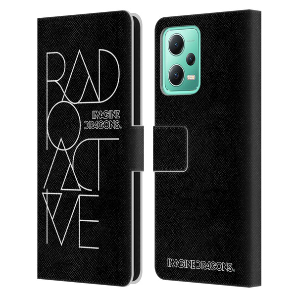Imagine Dragons Key Art Radioactive Leather Book Wallet Case Cover For Xiaomi Redmi Note 12 5G