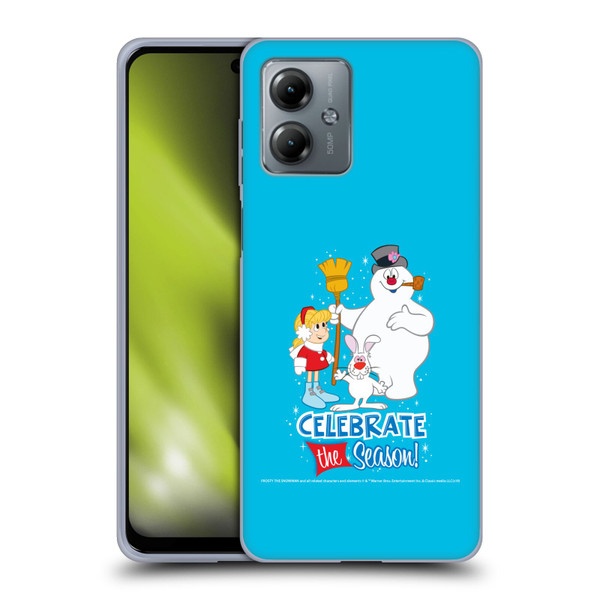 Frosty the Snowman Movie Key Art Celebrate Soft Gel Case for Motorola Moto G14