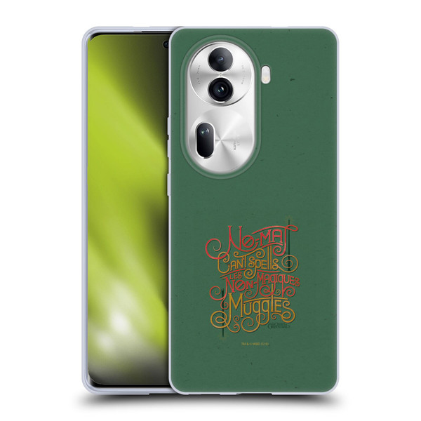 Fantastic Beasts The Crimes Of Grindelwald Art Nouveau Muggles Soft Gel Case for OPPO Reno11 Pro