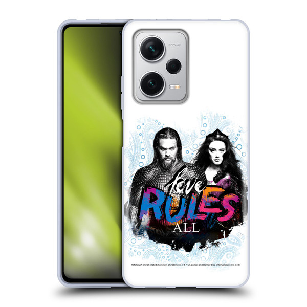 Aquaman Movie Graphics Love Rules All Soft Gel Case for Xiaomi Redmi Note 12 Pro+ 5G