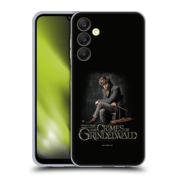 Fantastic Beasts The Crimes Of Grindelwald Character Art Newt Sitting Soft Gel Case for Samsung Galaxy A25 5G