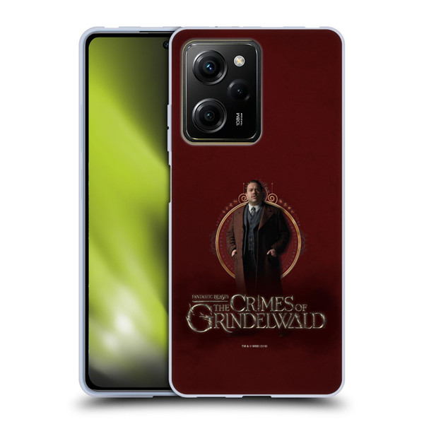 Fantastic Beasts The Crimes Of Grindelwald Character Art Jacob Kowalski Soft Gel Case for Xiaomi Redmi Note 12 Pro 5G