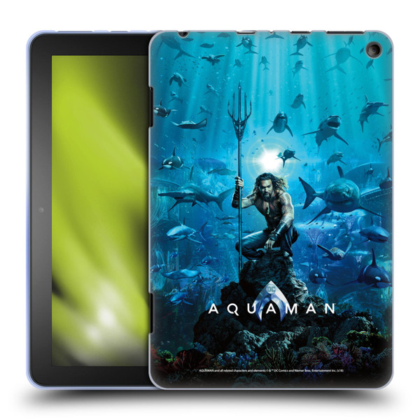Aquaman Movie Posters Marine Telepathy Soft Gel Case for Amazon Fire HD 8/Fire HD 8 Plus 2020