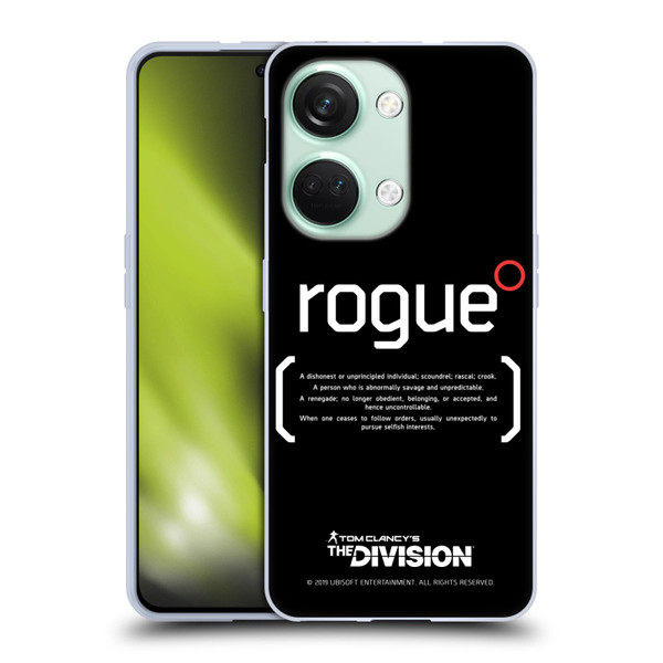 Tom Clancy's The Division Dark Zone Rouge 1 Soft Gel Case for OnePlus Nord 3 5G