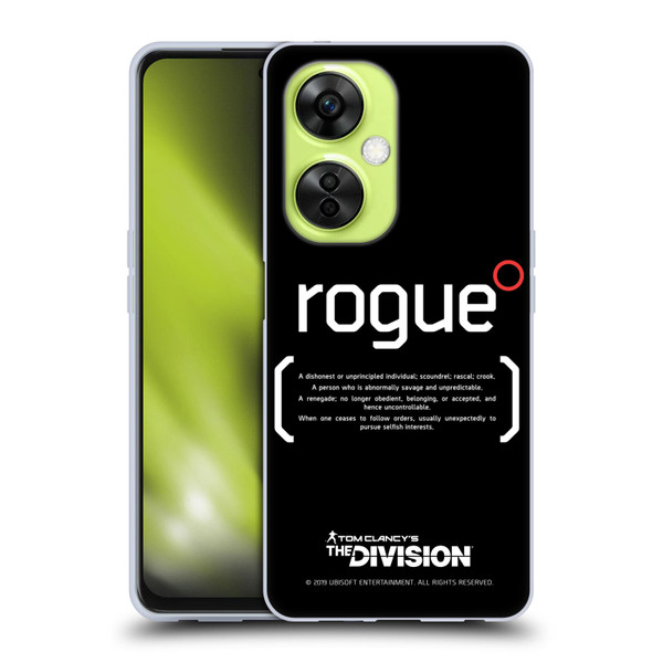 Tom Clancy's The Division Dark Zone Rouge 1 Soft Gel Case for OnePlus Nord CE 3 Lite 5G