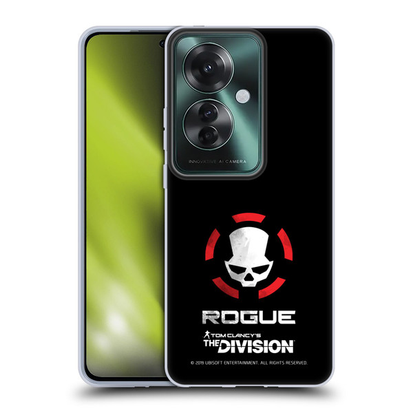 Tom Clancy's The Division Dark Zone Rouge Logo Soft Gel Case for OPPO Reno11 F 5G / F25 Pro 5G