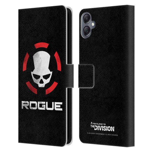 Tom Clancy's The Division Dark Zone Rouge Logo Leather Book Wallet Case Cover For Samsung Galaxy A05
