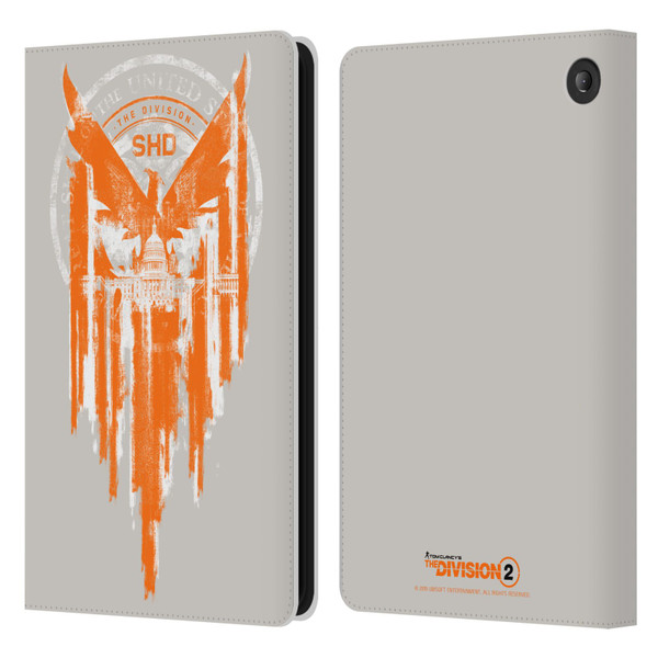 Tom Clancy's The Division 2 Key Art Phoenix Capitol Building Leather Book Wallet Case Cover For Amazon Fire 7 2022