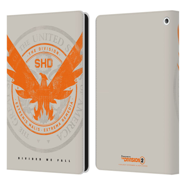 Tom Clancy's The Division 2 Key Art Phoenix US Seal Leather Book Wallet Case Cover For Amazon Fire HD 8/Fire HD 8 Plus 2020