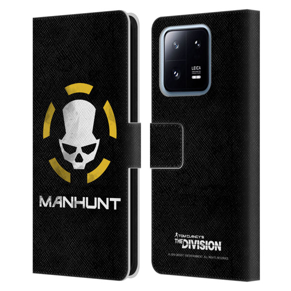Tom Clancy's The Division Dark Zone Manhunt Logo Leather Book Wallet Case Cover For Xiaomi 13 Pro 5G